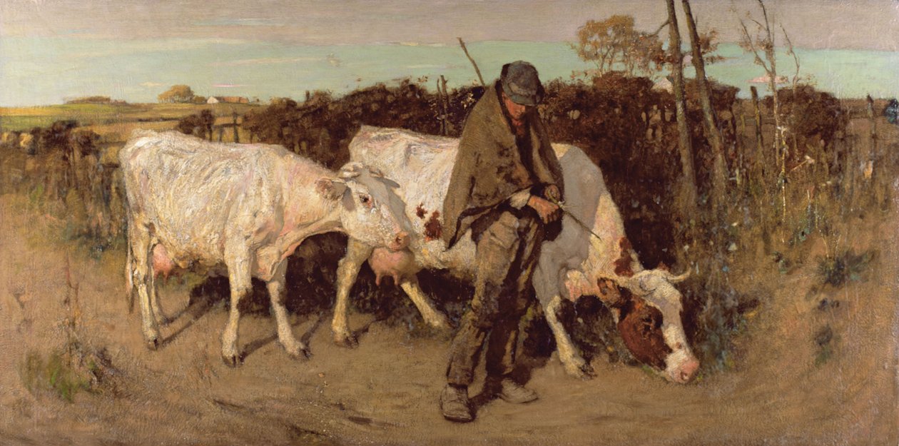 Návrat z pastviny, 1890 od Thomas Austen Brown