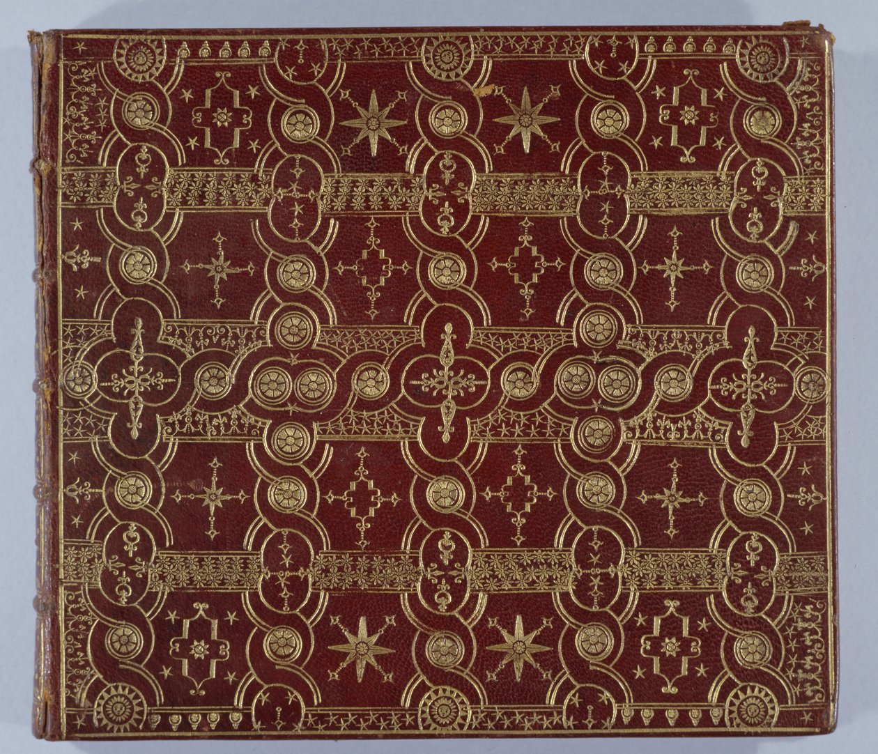 Přední strana obálky Kompletní sady map Anglie a Walesu obecně..., 1724 (kůže) od Thomas Badeslade