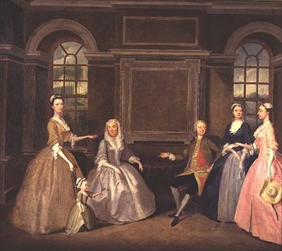 The Broke and Bowes Families, 1740 od Thomas Bardwell