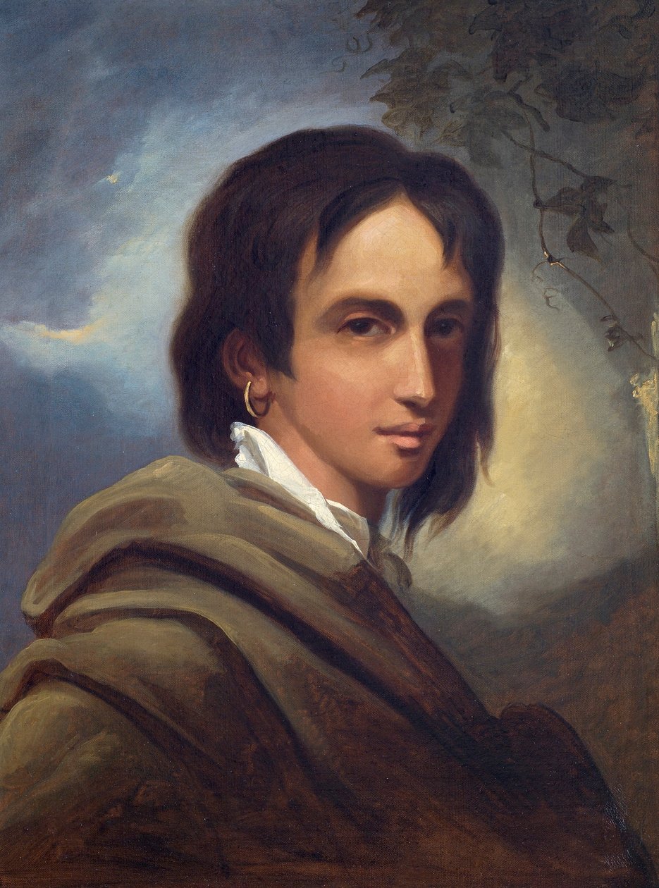Efektní hlava, nazývaná princezna Caraboo z Javasu, kolem roku 1817 od Thomas Barker of Bath