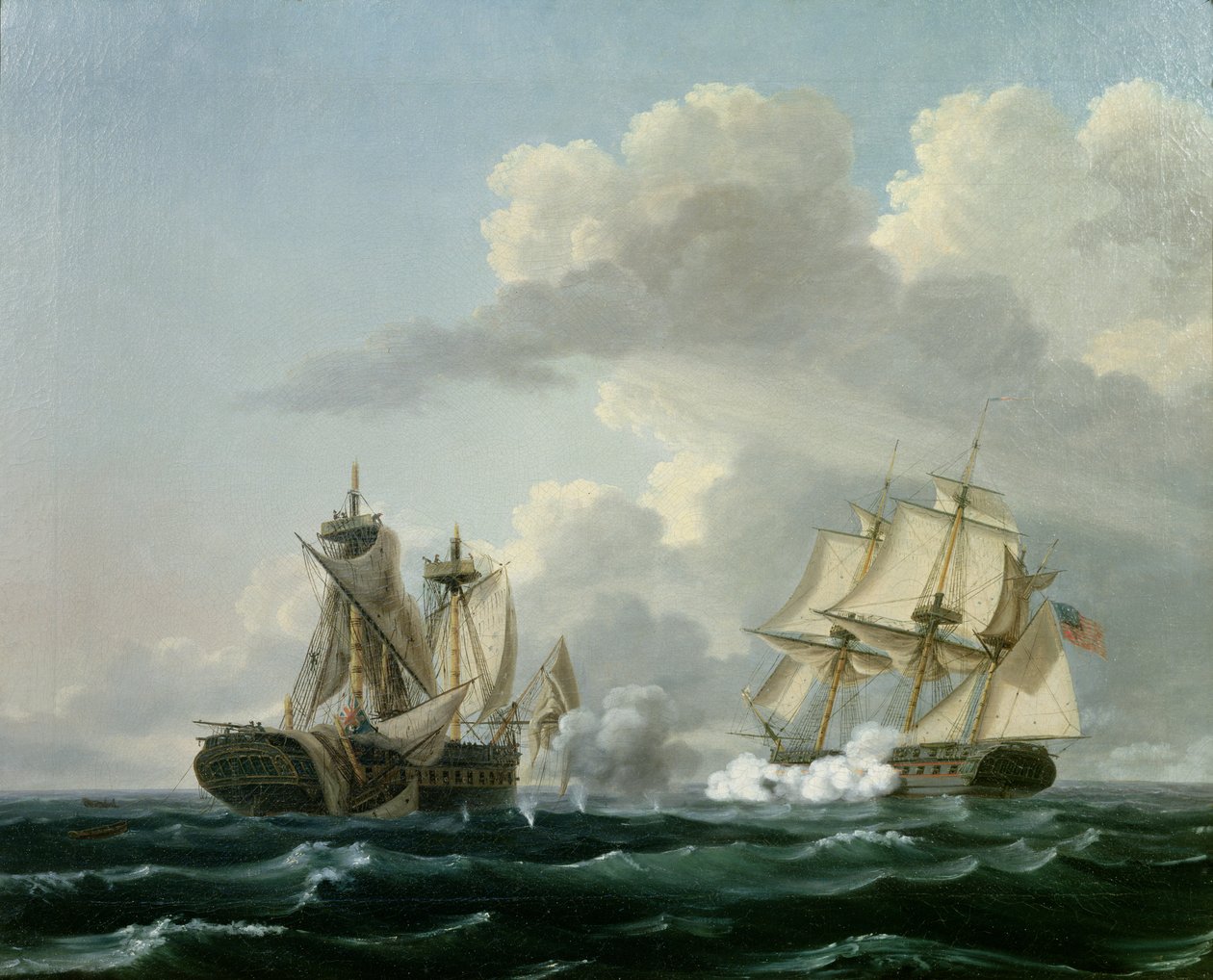 USS United States a HMS Makedonian 25. října 1812 od Thomas Birch