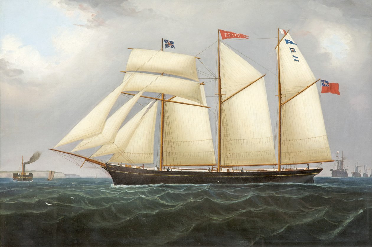 Škuner Edith, 1890-1900 od Thomas Chidgey