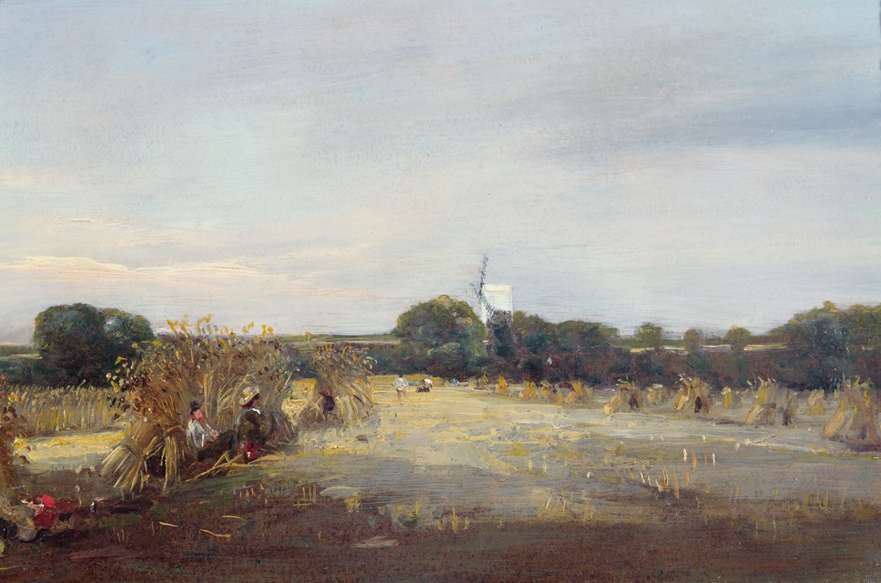 Letní sklizeň poblíž Hengistbury Head od Thomas Churchyard