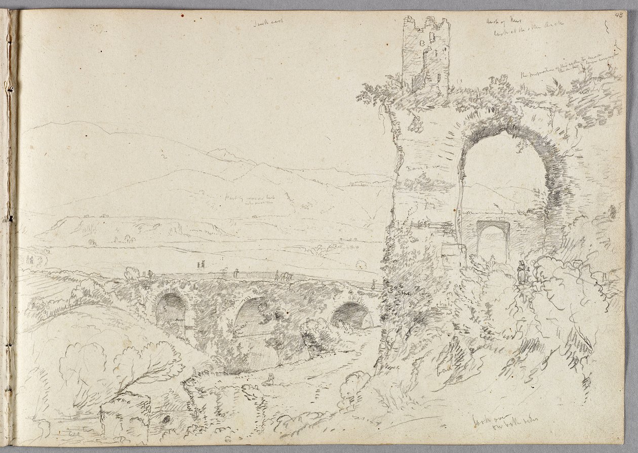 Pohled poblíž Tivoli (Ráno) 1832 od Thomas Cole