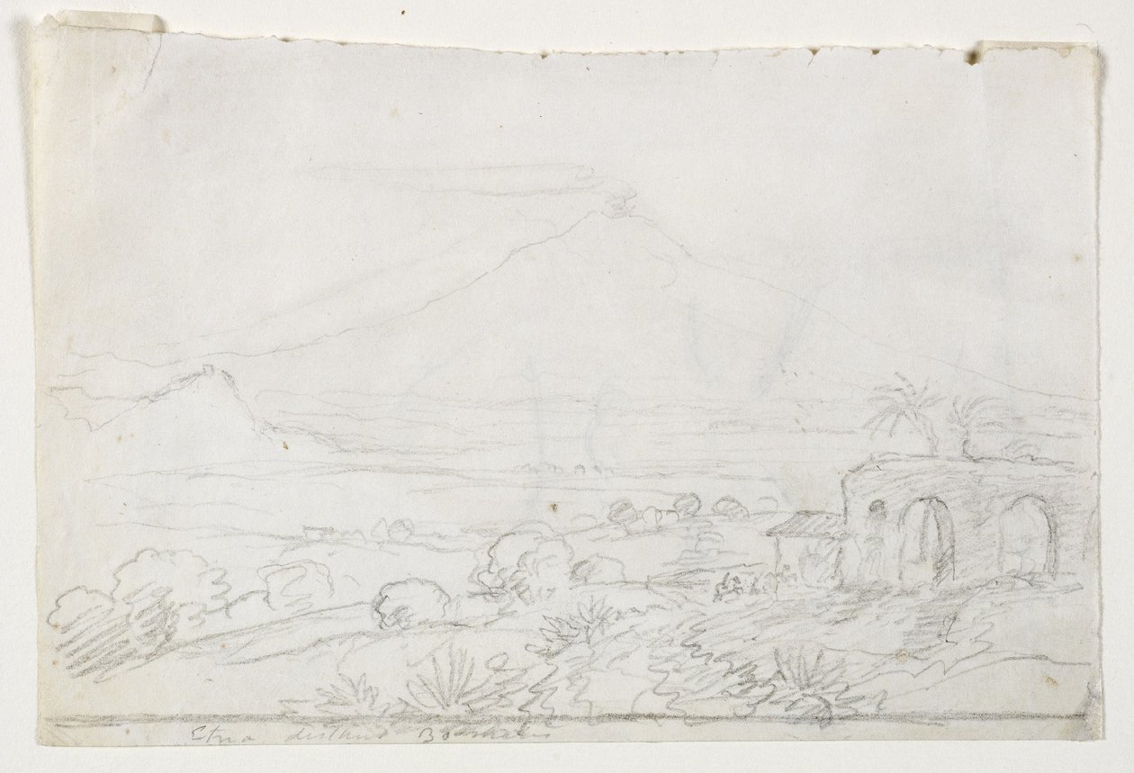 Aetna ze vzdálenosti třiceti mil, 1842 od Thomas Cole