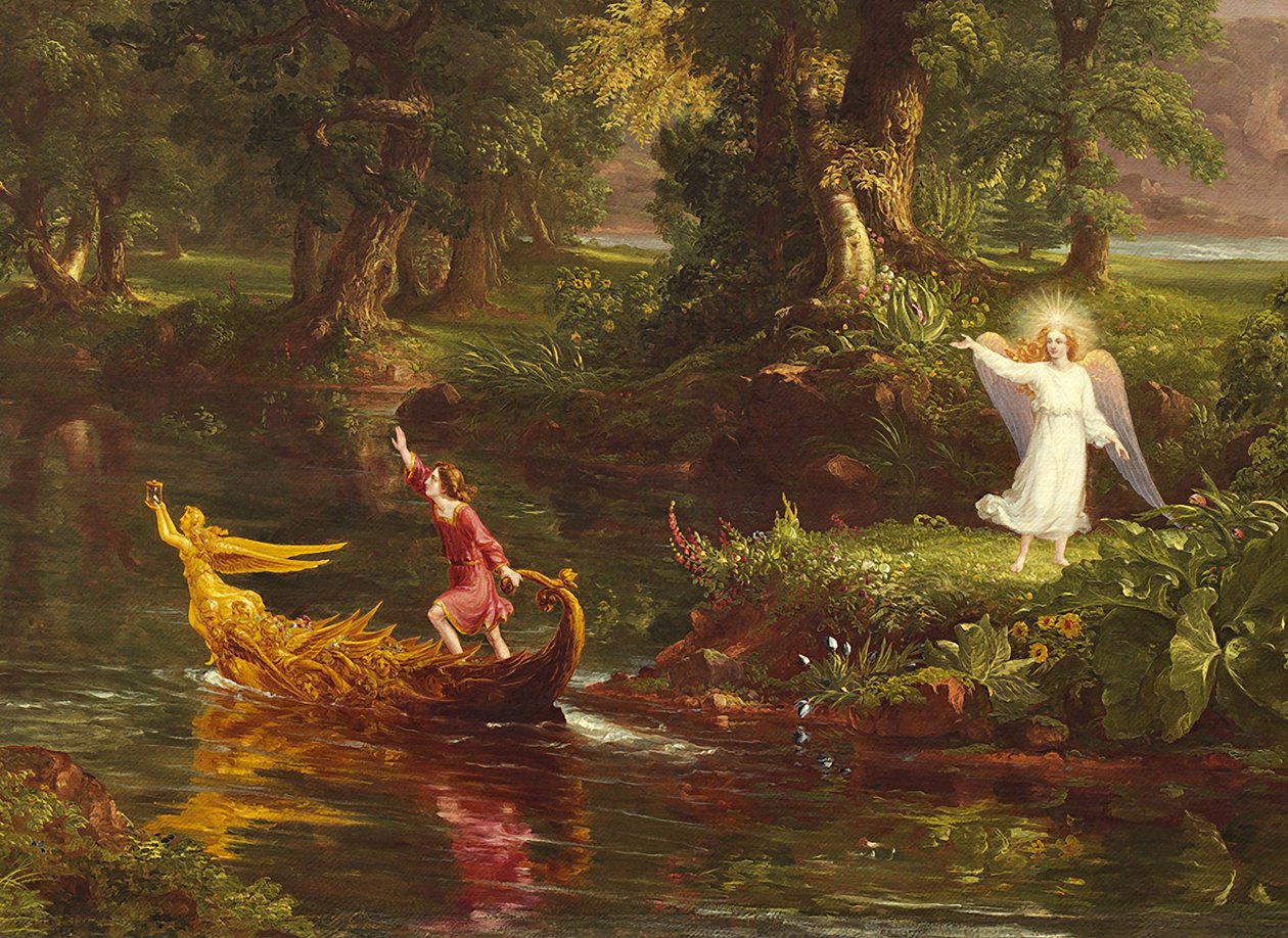 The Voyage of Life: Youth (detail) 1842 od Thomas Cole
