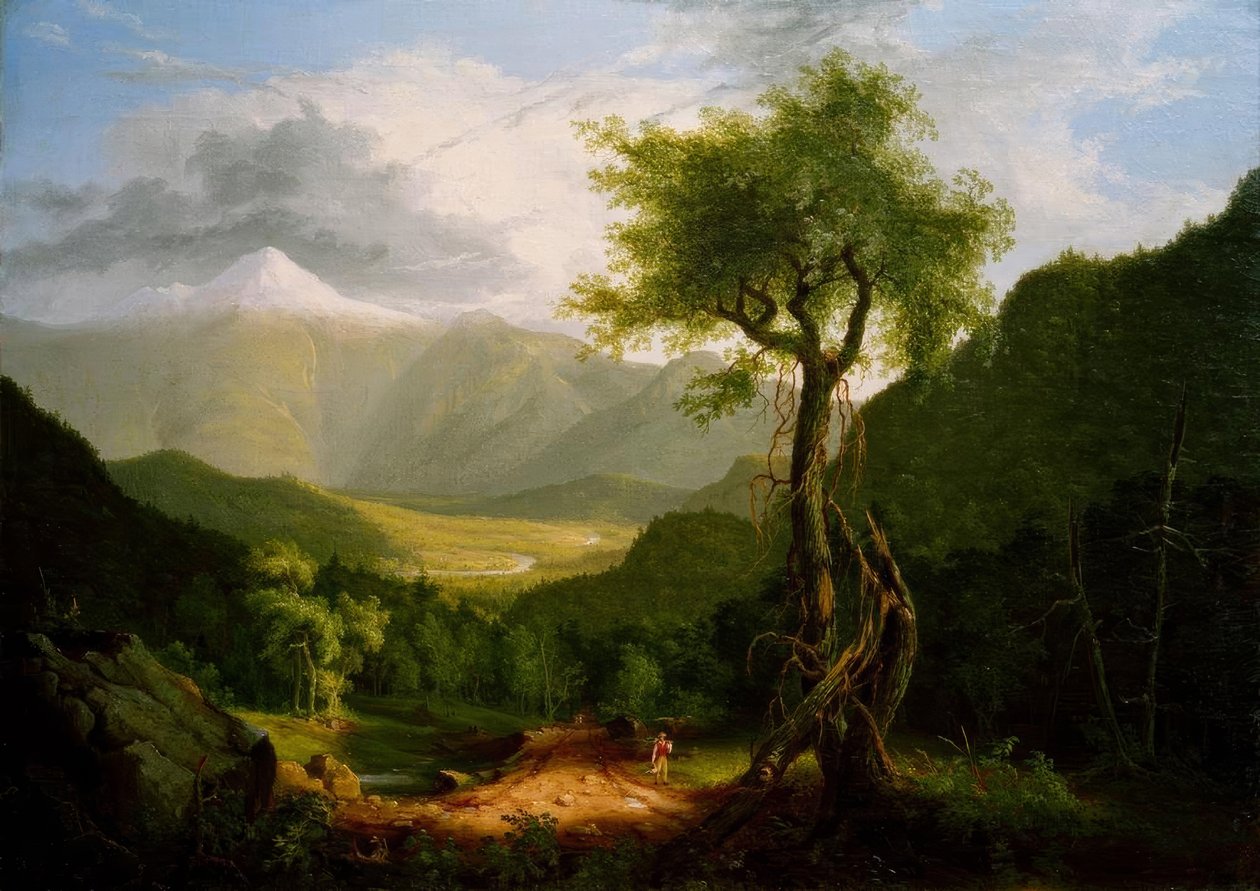 Pohled na Bílé hory od Thomas Cole