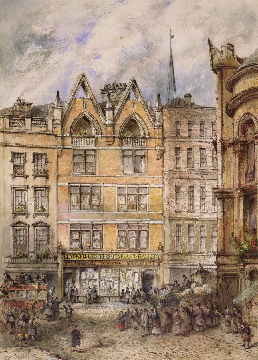 Pohled na ulici Gracechurch, 1882 od Thomas Colman Dibdin