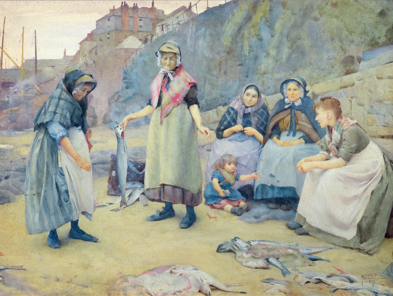 Zobrazení ryb, 1891 od Thomas Cooper Gotch
