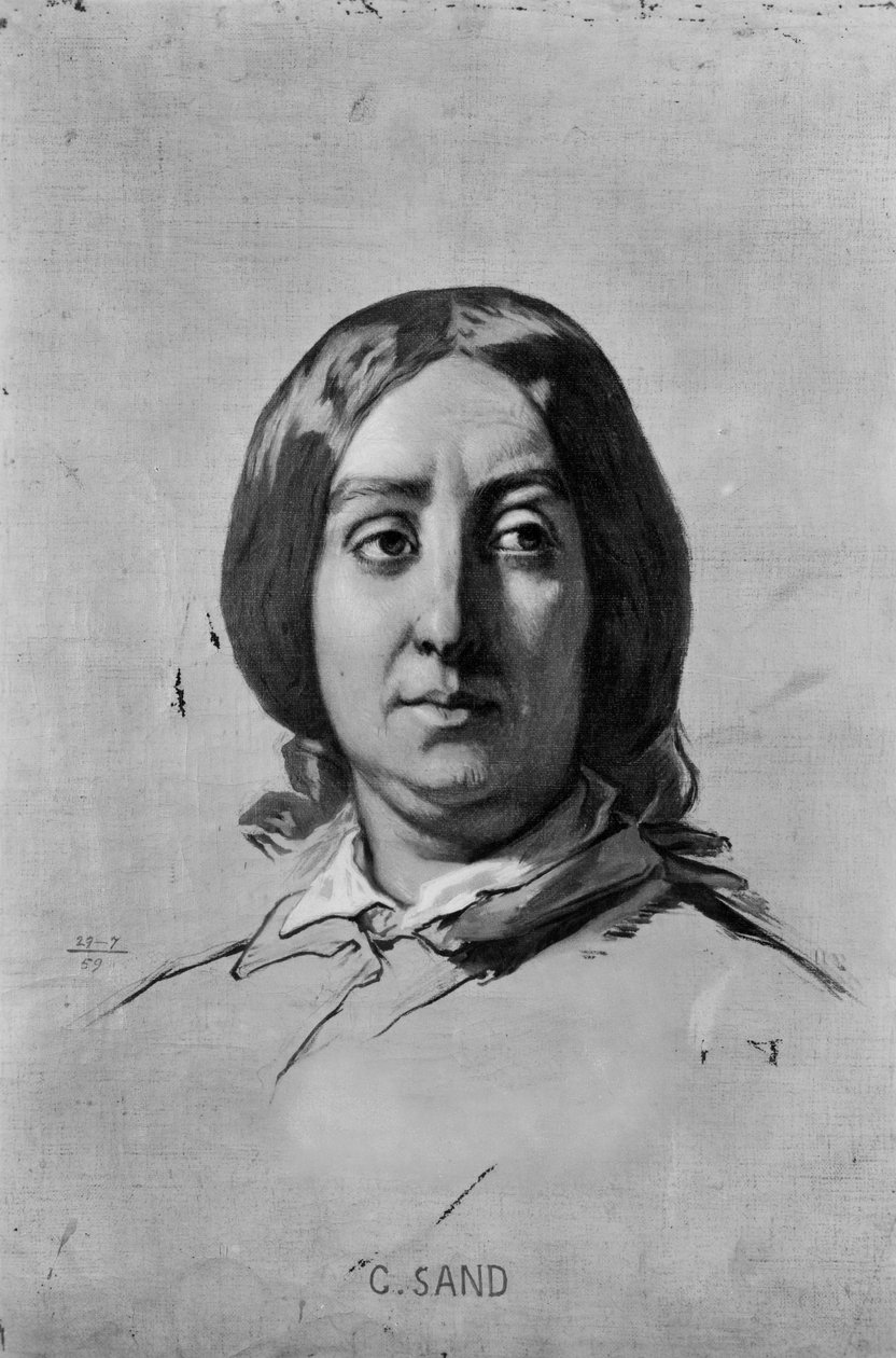 Portrét George Sandové (1804-76) od Thomas Couture