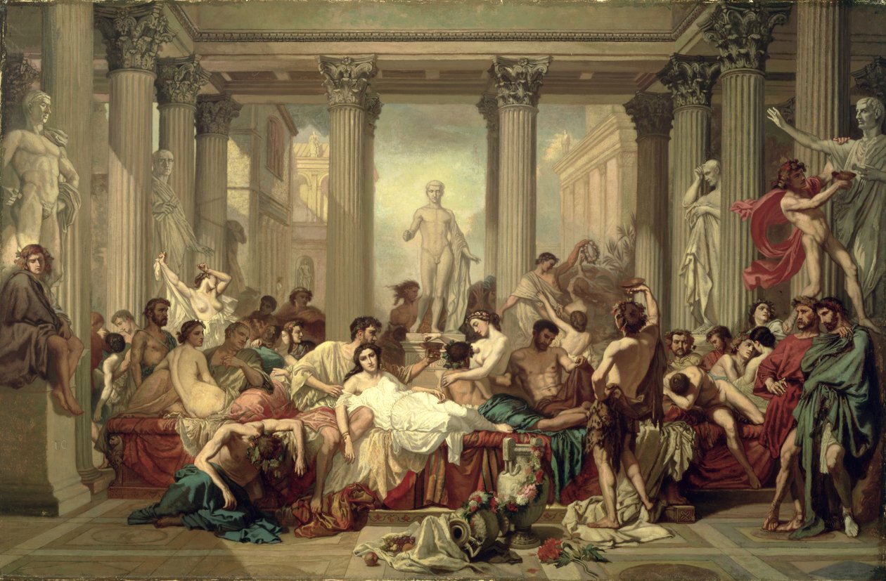 Římané dekadence, 1847 od Thomas Couture