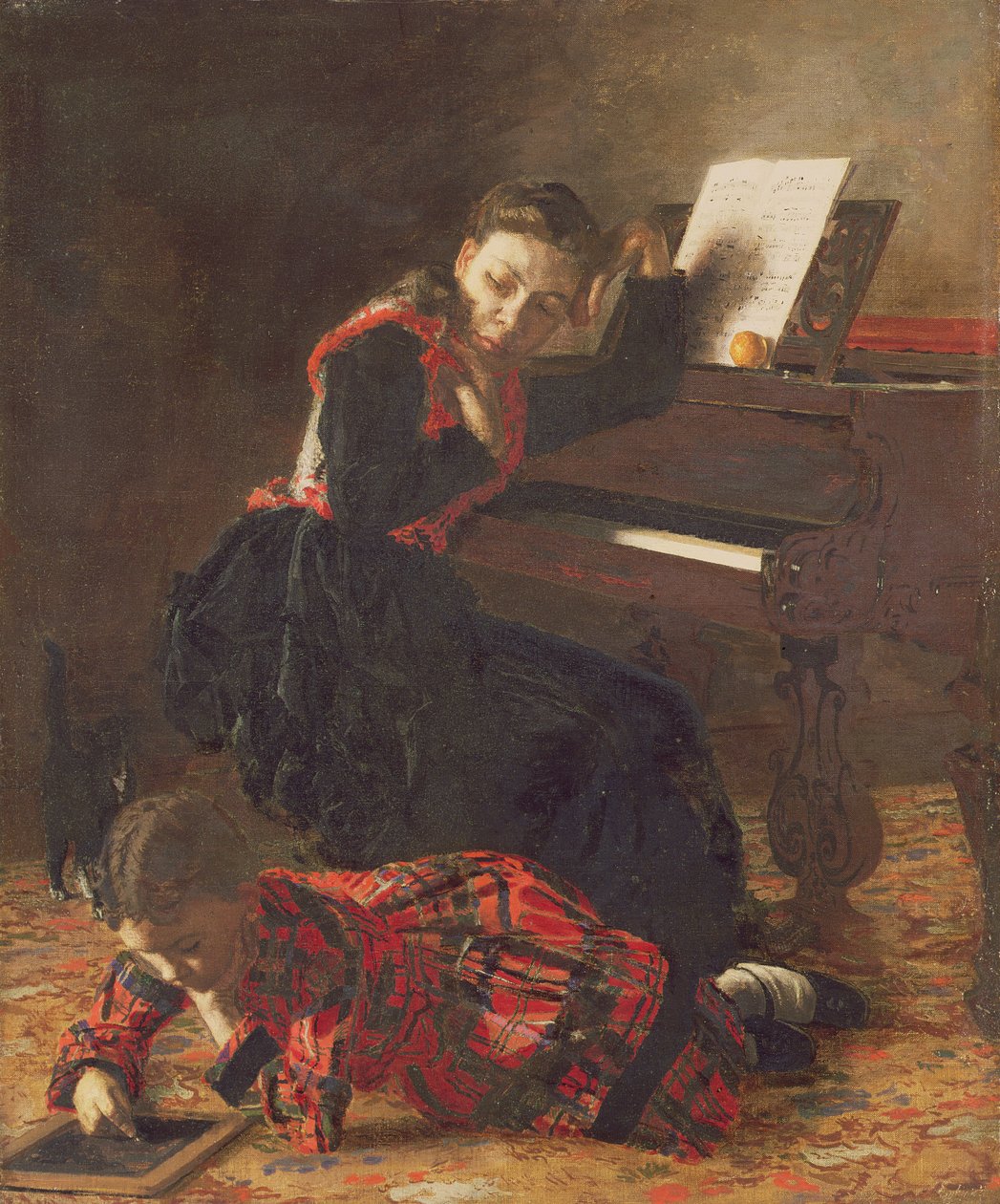 Domácí scéna, cca 1870-71 od Thomas Eakins