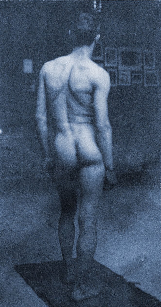 Nahý portrét Samuela Murraye v Eakinově studiu, 1890 (kyanotypie) od Thomas Eakins