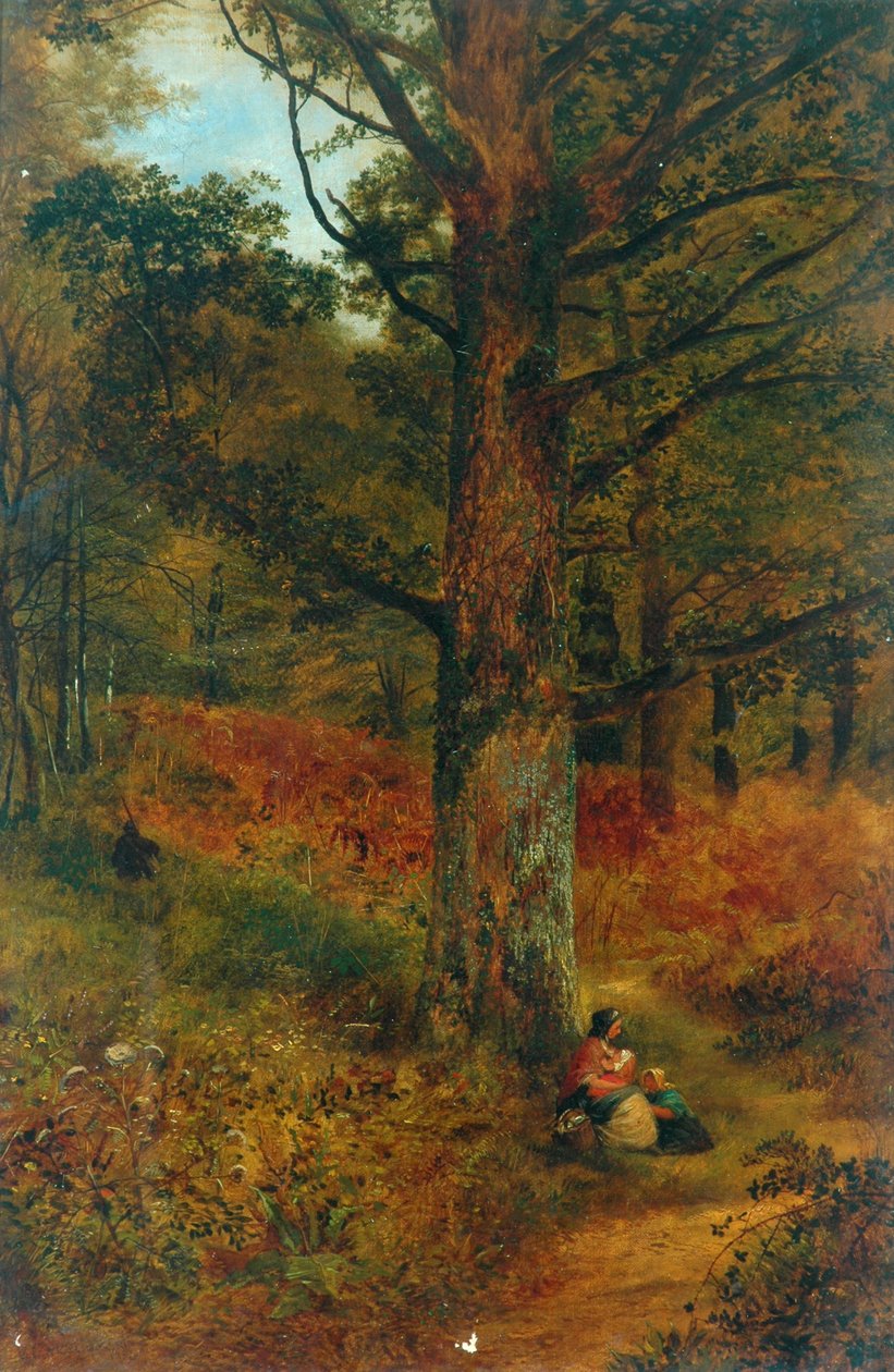 Cesta lesem, 1857 od Thomas Creswick