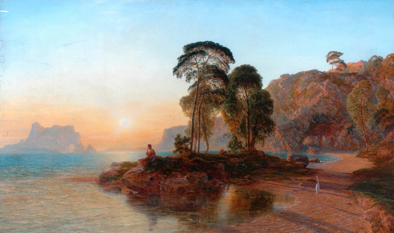 Vodní scéna, 1858 od Thomas Danby