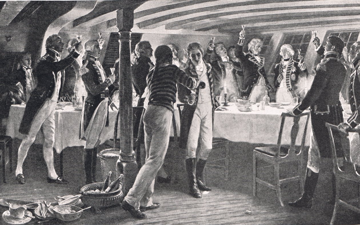 The Evening Before The Battle of Copenhagen, ilustrace z 