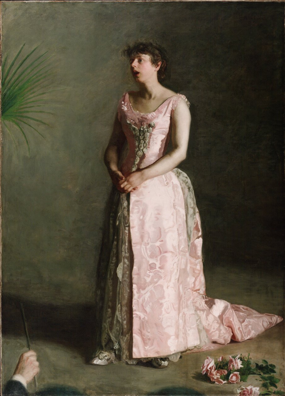 Koncertní zpěvák od Thomas Eakins