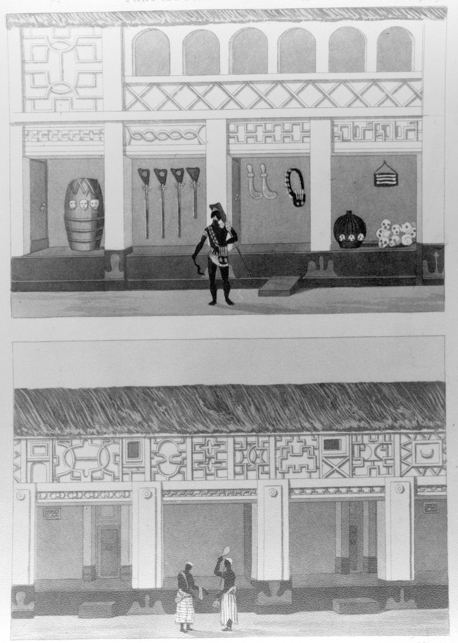 Část náměstí Piazza v paláci, 1817 od Thomas Edward Bowditch