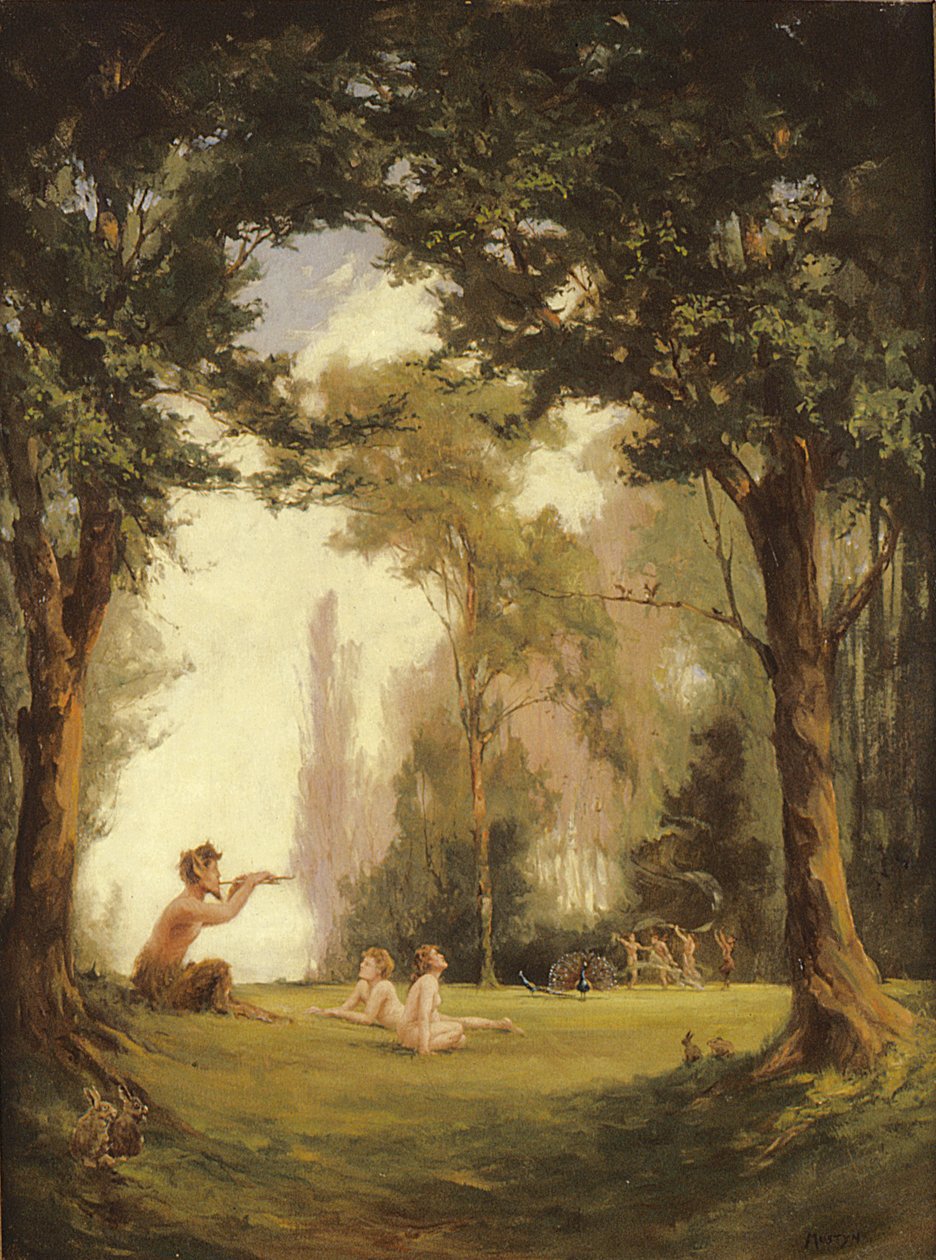 Pan hraje na dýmky od Thomas Edwin Mostyn