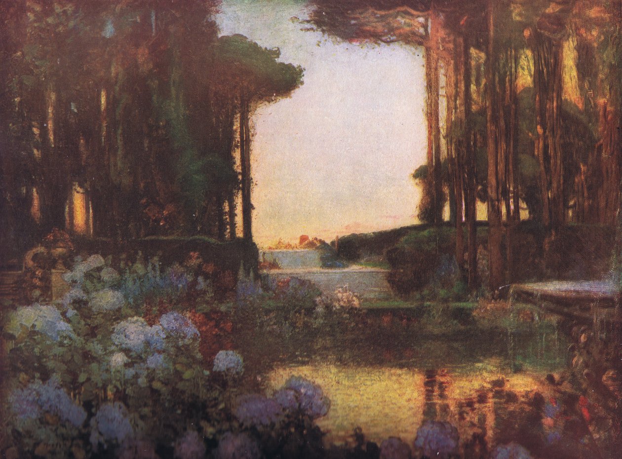 Zahrada míru, Bibbys Annual, 1916-1917 od Thomas Edwin Mostyn