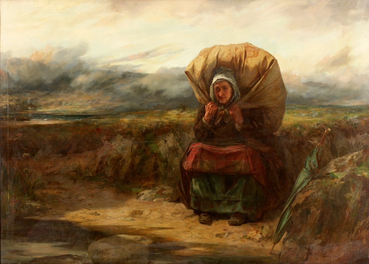 A s břemenem mnoha let, 1888 od Thomas Faed