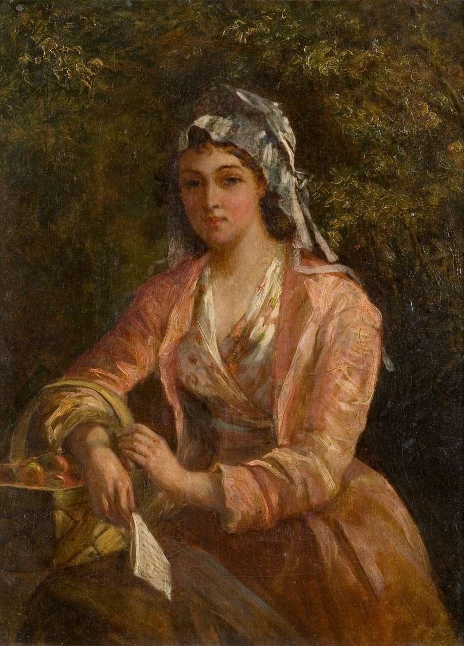 Oranžový prodejce od Thomas Faed