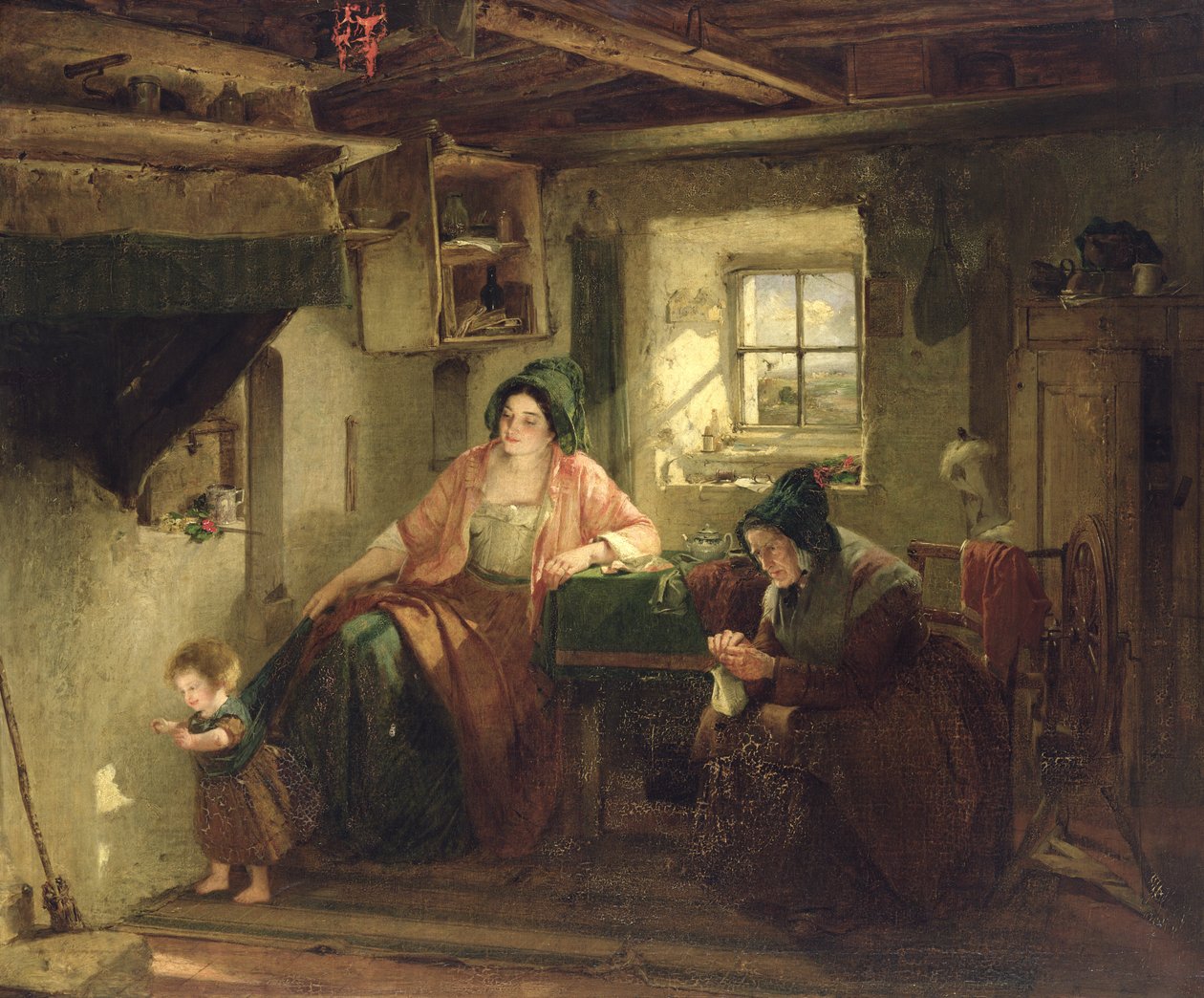 Paprsek slunečního světla, 1857 od Thomas Faed