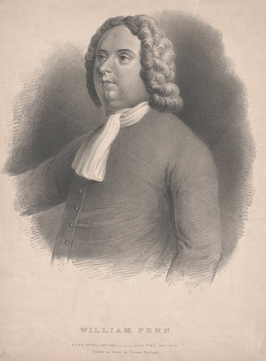 William Penn litho od Thomas Fairland