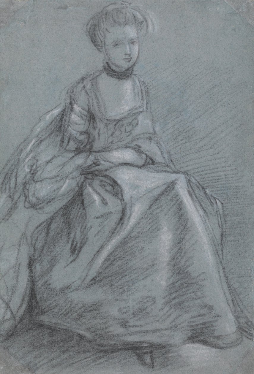 Sedící žena od Thomas Gainsborough