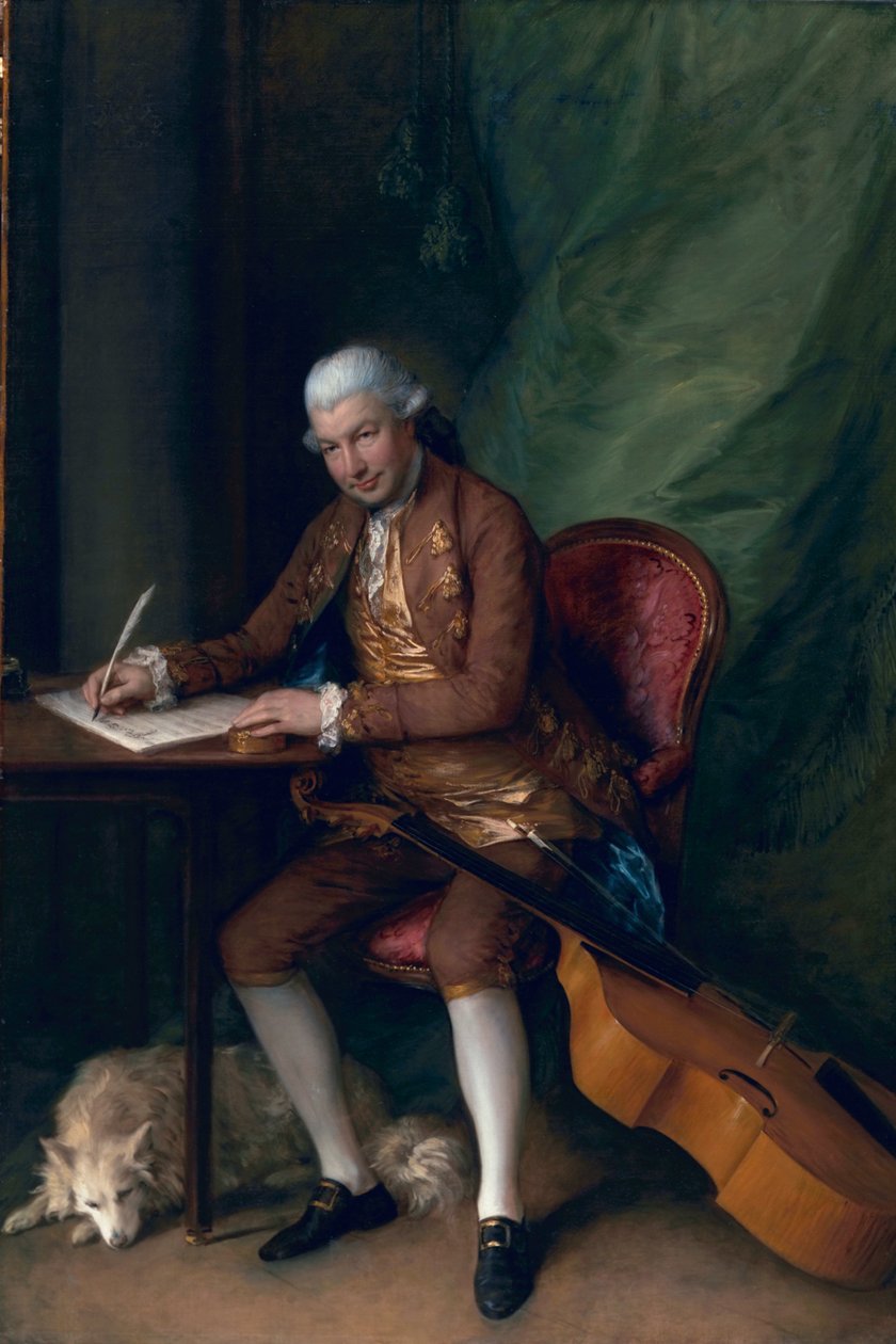 Carl Friedrich Abel, kolem roku 1777 od Thomas Gainsborough