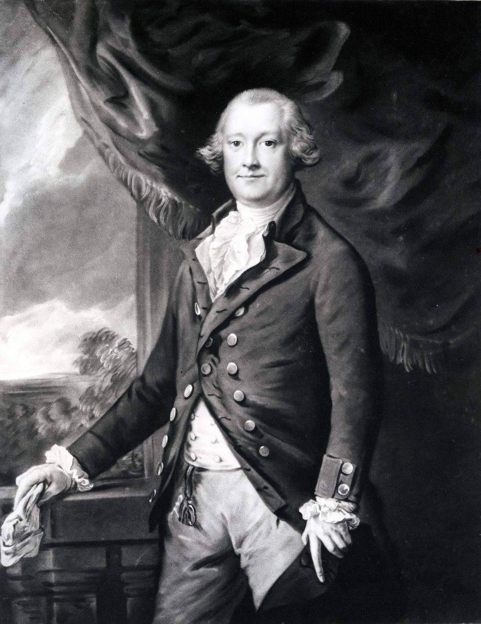 Edward Smith Stanley, 12. hrabě z Derby (1752-1834), 1785 (mezzotinta) od Thomas Gainsborough