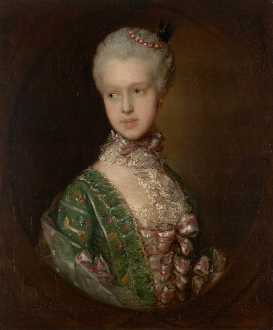 Elizabeth Wrottesley, pozdější vévodkyně z Graftonu od Thomas Gainsborough