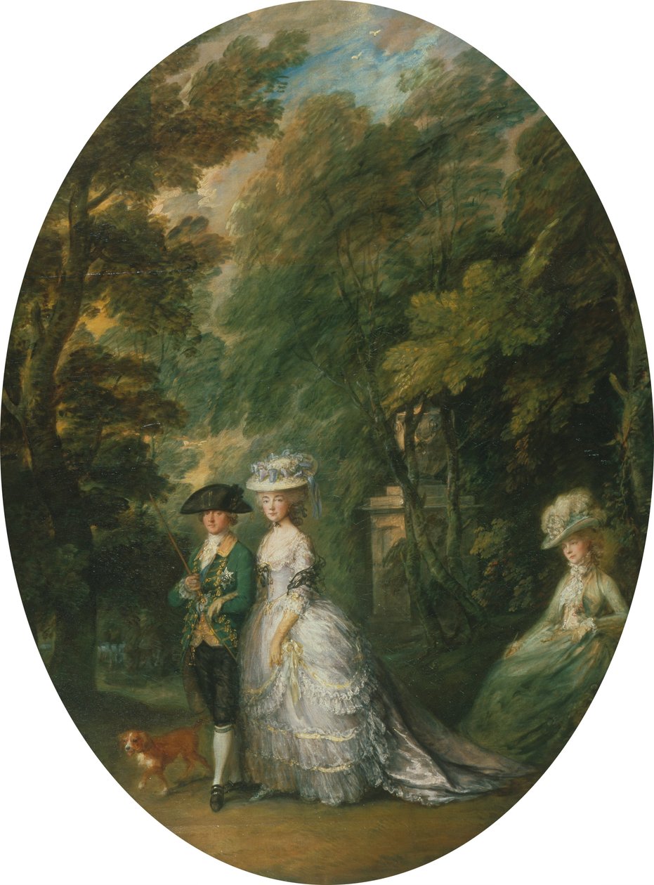 Henry, vévoda z Cumberlandu (1745-90) s vévodkyní z Cumberlandu (1743-1808) a lady Elizabeth Lu ... od Thomas Gainsborough