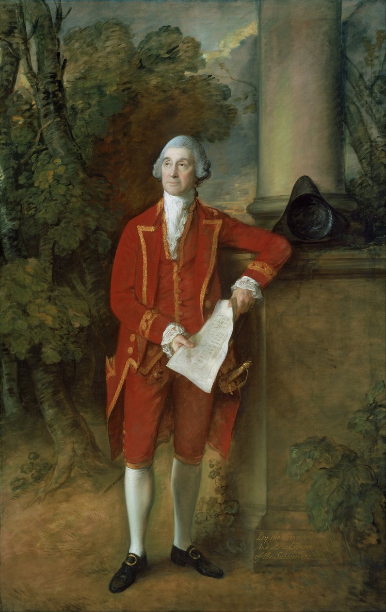 John Eld ze Seighford Hall, Stafford od Thomas Gainsborough