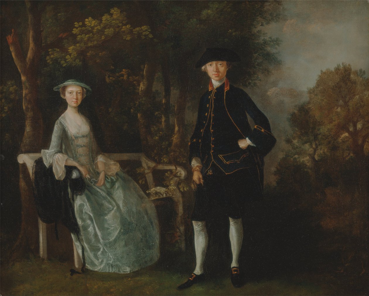 Lady Lloyd a její syn, Richard Savage Lloyd, z Hintlesham Hall, Suffolk od Thomas Gainsborough