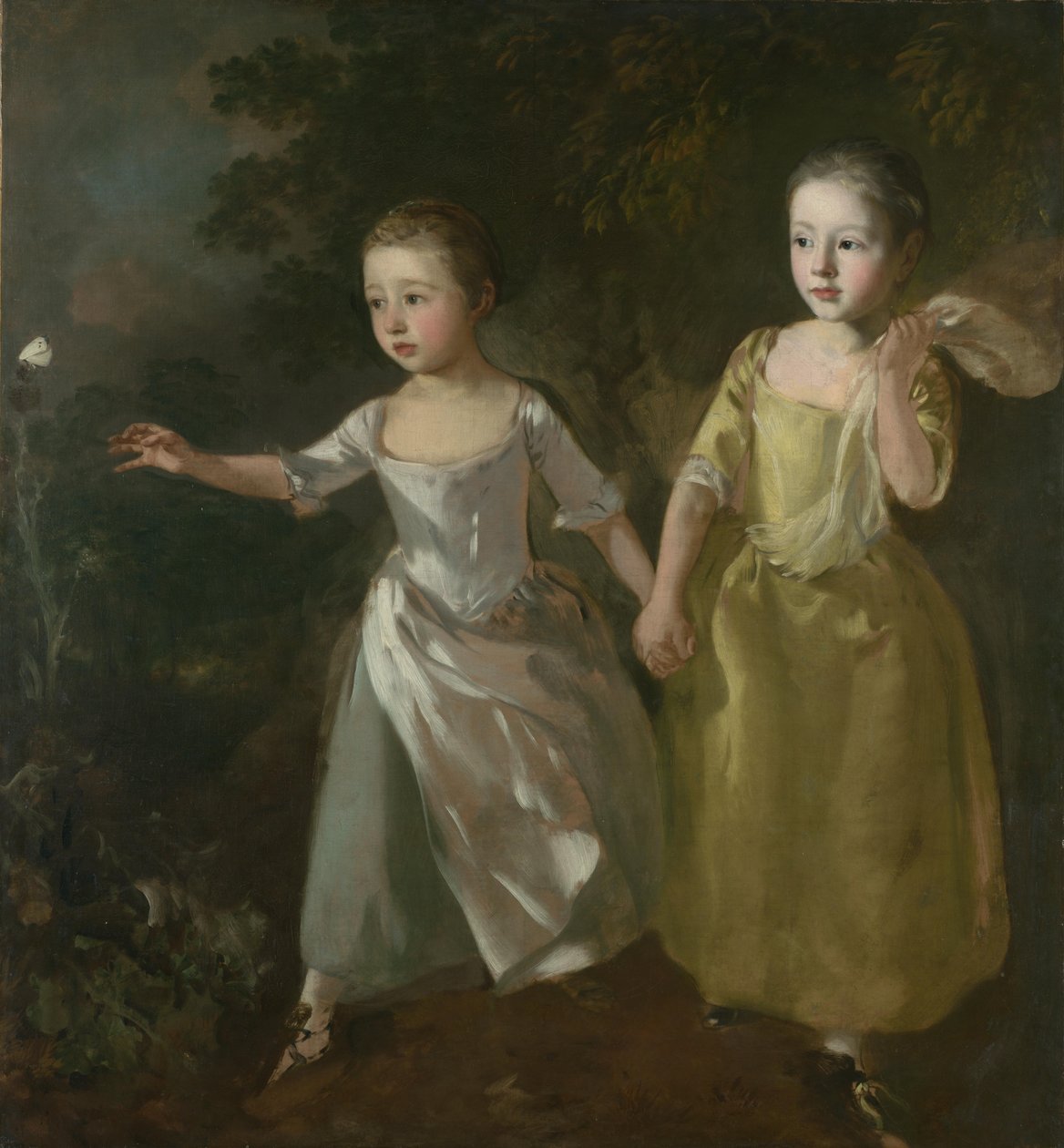 Malířovy dcery na lovu motýlů od Thomas Gainsborough