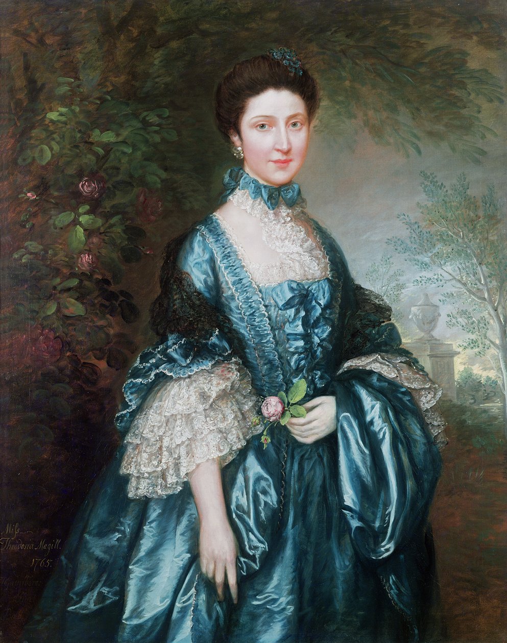 Slečna Theodosia Magill, hraběnka Clanwilliam († 1817), 1765 od Thomas Gainsborough