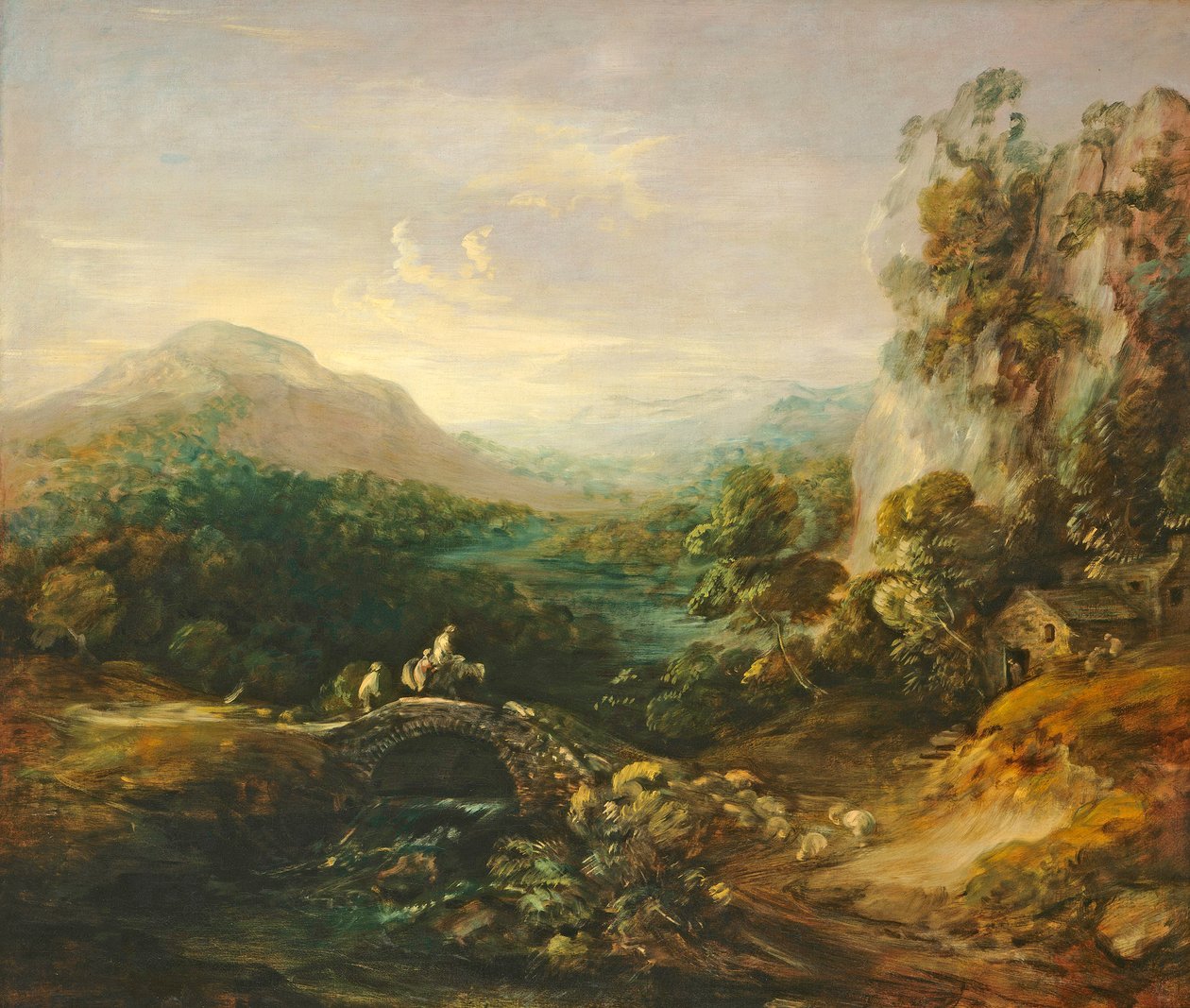 Horská krajina s mostem, c.1783-1784 od Thomas Gainsborough