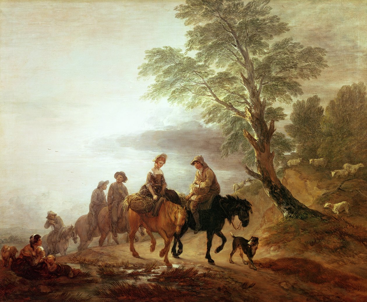 Rolníci jdou na trh: Brzy ráno, 1770 od Thomas Gainsborough