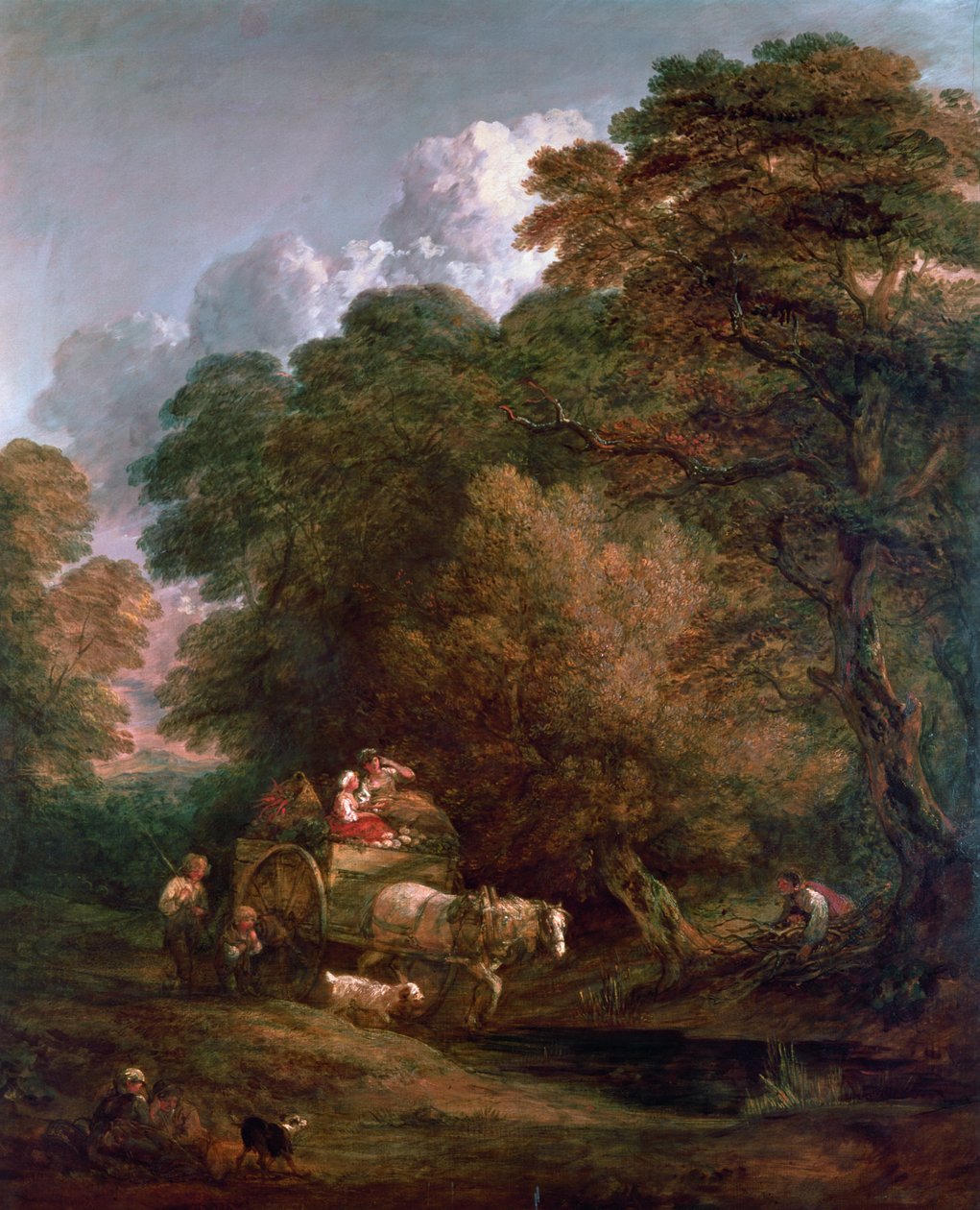 Trhový vozík, 1786 od Thomas Gainsborough