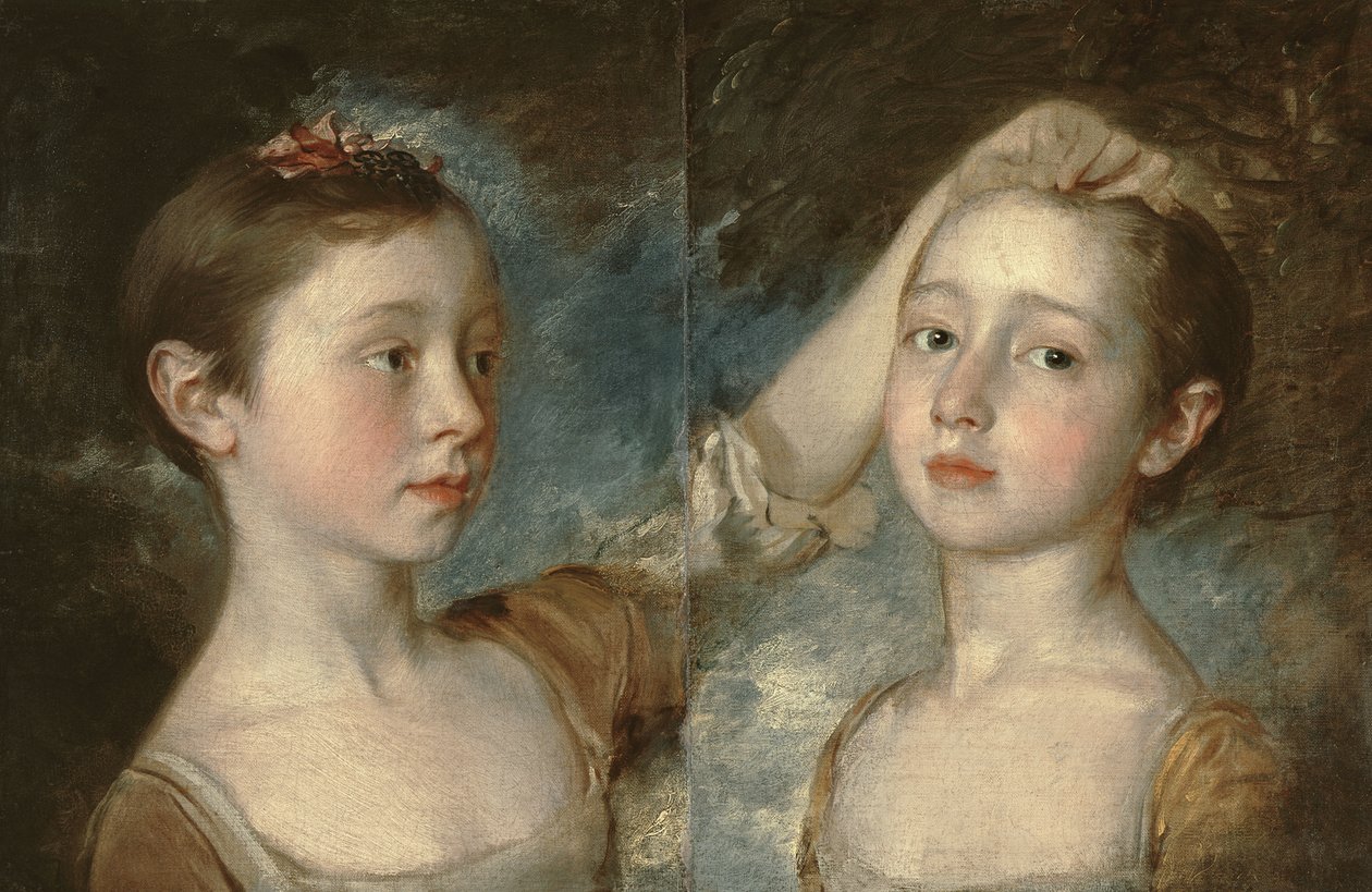 Malířovy dcery Mary a Margaret, kolem roku 1758 od Thomas Gainsborough