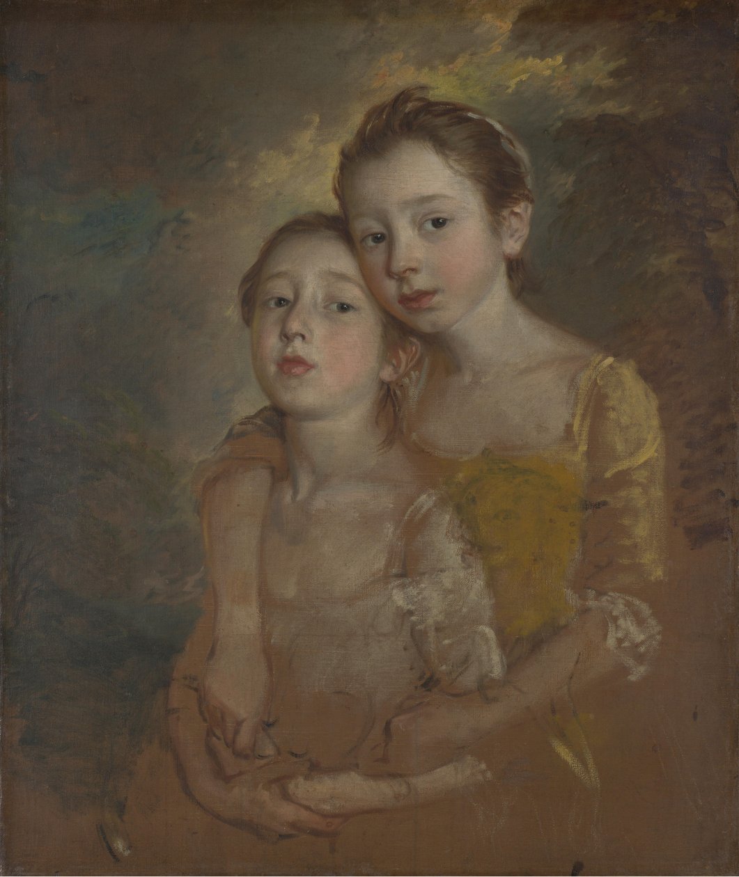 Malířovy dcery s kočkou od Thomas Gainsborough