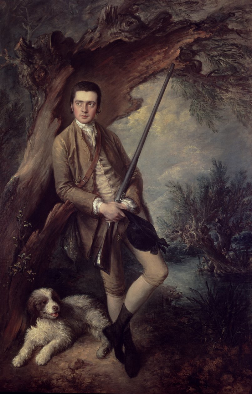William Poyntz z Midghamu a jeho pes Amber od Thomas Gainsborough