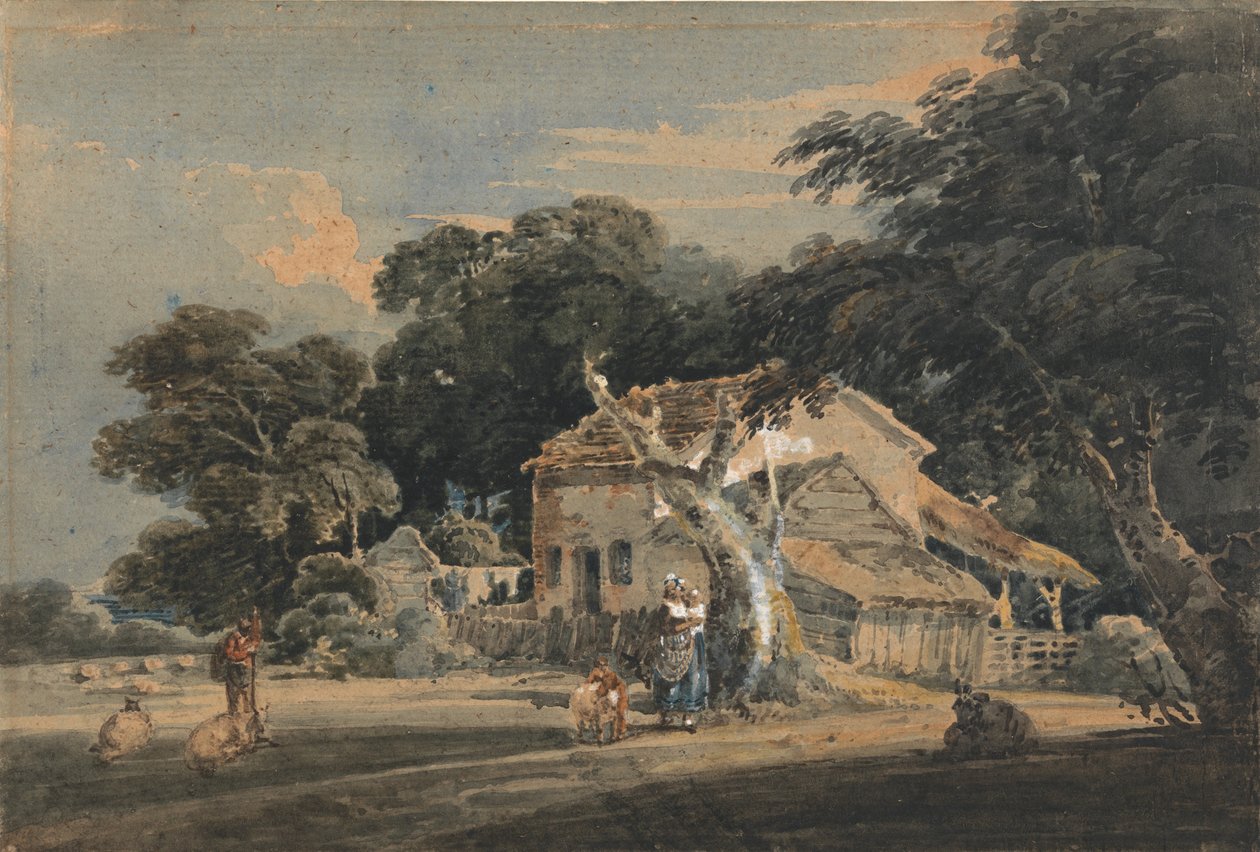 Devonshire Farm od Thomas Girtin