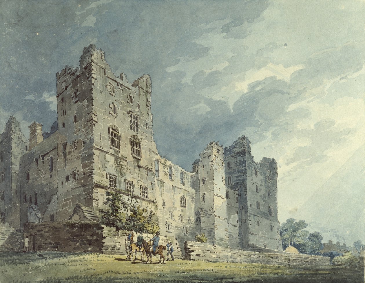 Hrad Bolton, Yorkshire (akvarel nad indikacemi grafitem) od Thomas Girtin