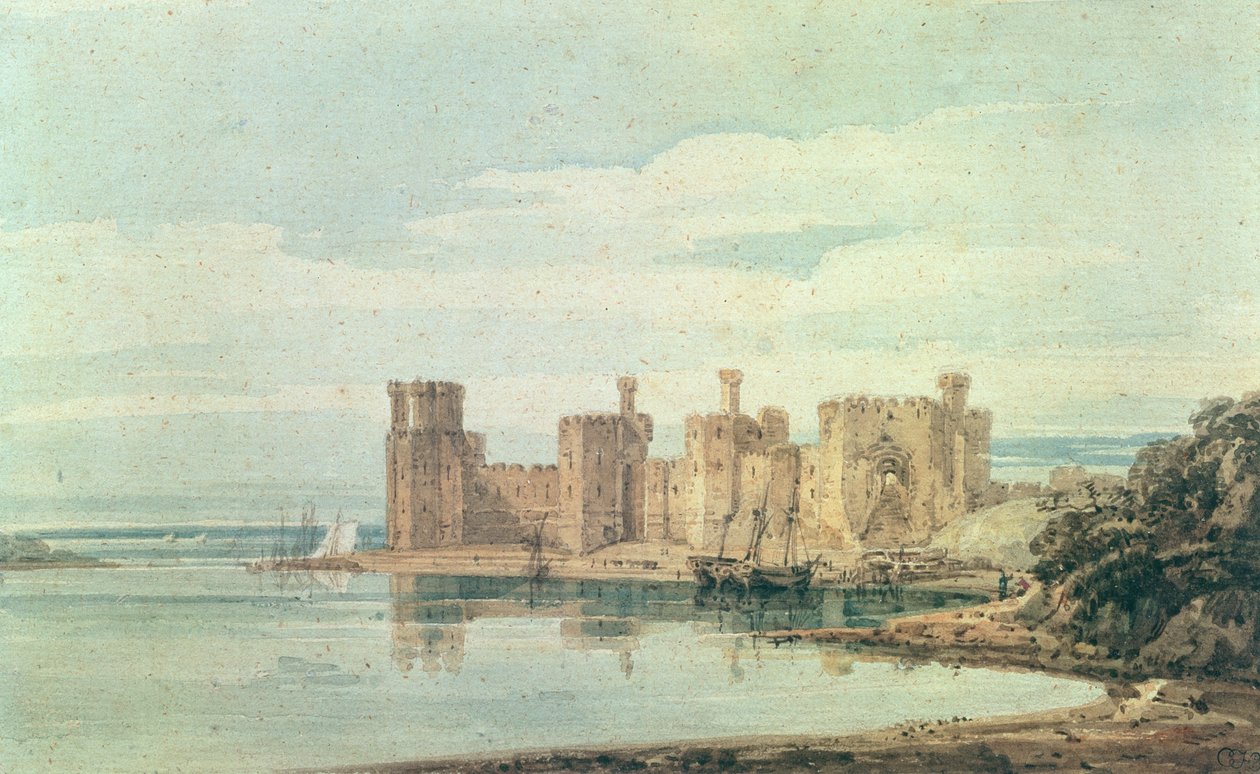 Hrad Caernarvon od Thomas Girtin