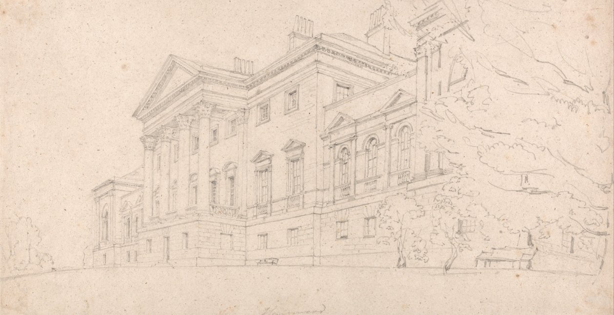 Harewood House, Yorkshire od Thomas Girtin