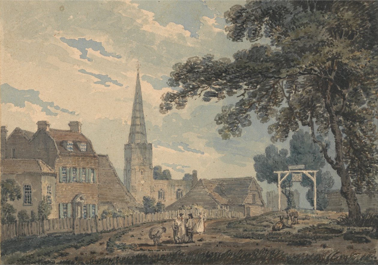 Harrow-on-the-Hill, Middlesex od Thomas Girtin