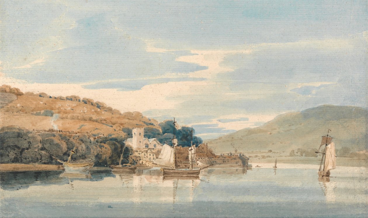 Kingswear Při pohledu z Dartmouthu, Devon od Thomas Girtin