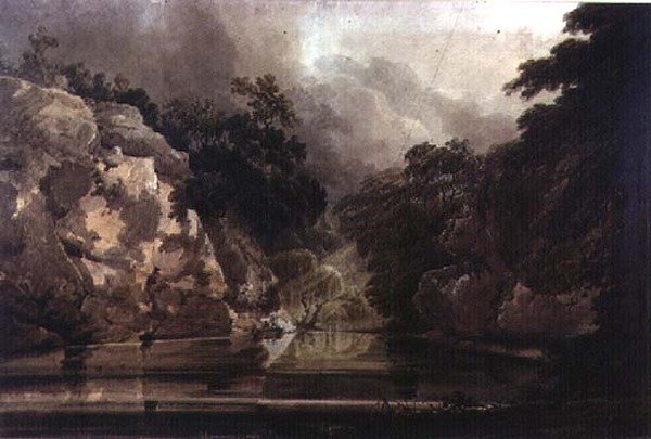 Plumpton Rocks, poblíž Knaresborough od Thomas Girtin